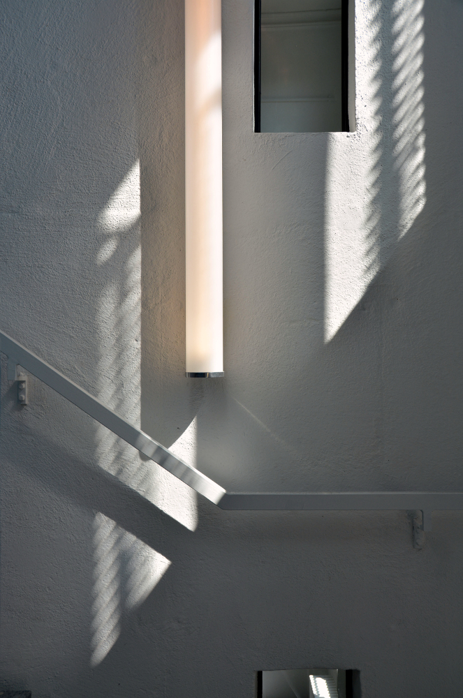 Sanierung Rathaus Bad Cannstatt Nahaufnahme Beleuchtung Treppenhaus